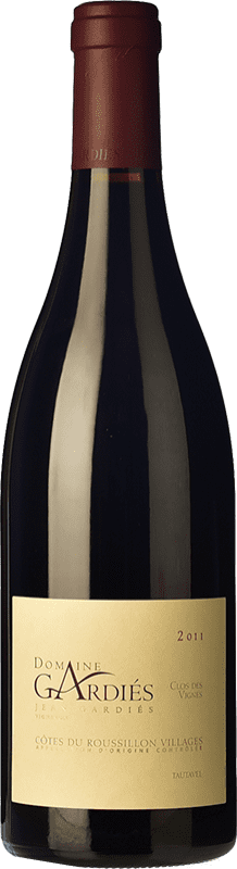 Free Shipping | Red wine Domaine Gardiès Clos des Vignes Rouge Aged A.O.C. Côtes du Roussillon Villages Roussillon France Syrah, Grenache, Monastrell, Carignan 75 cl