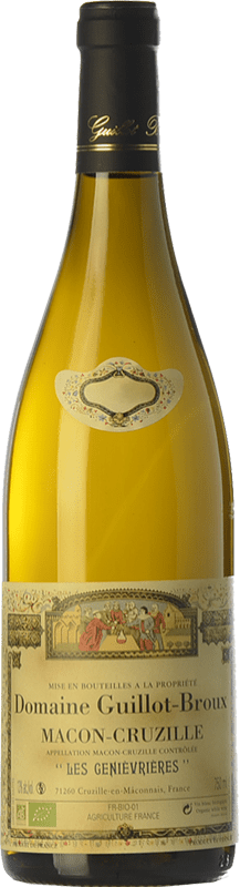 Free Shipping | White wine Guillot-Broux Mâcon-Cruzille Geniévrières Blanc Aged A.O.C. Mâcon Burgundy France Chardonnay 75 cl