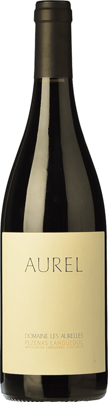 Free Shipping | Red wine Domaine Les Aurelles Aurel Pezenas Rouge Young A.O.C. Languedoc Languedoc France Grenache, Monastrell 75 cl