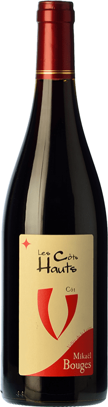 Free Shipping | Red wine Mikaël Bouges Les Côts Hauts Young I.G.P. Val de Loire Loire France Malbec 75 cl