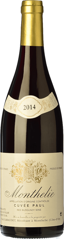 Free Shipping | Red wine Paul Garaudet Cuvée Paul Aged A.O.C. Monthélie Burgundy France Pinot Black 75 cl