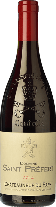 Free Shipping | Red wine Saint-Préfert Young A.O.C. Châteauneuf-du-Pape Rhône France Syrah, Grenache, Monastrell, Cinsault 75 cl