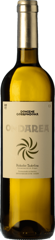 送料無料 | 白ワイン Doniene Gorrondona Doniene Ondarea F.B. 高齢者 D.O. Bizkaiko Txakolina バスク国 スペイン Hondarribi Zuri 75 cl