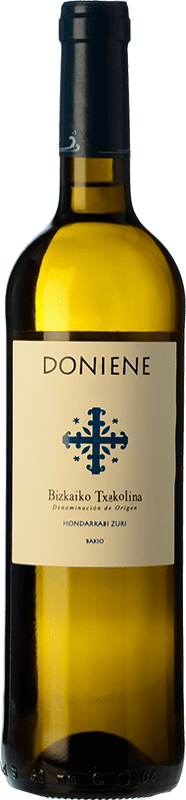 Envoi gratuit | Vin blanc Doniene Gorrondona Doniene D.O. Bizkaiko Txakolina Pays Basque Espagne Hondarribi Zuri 75 cl