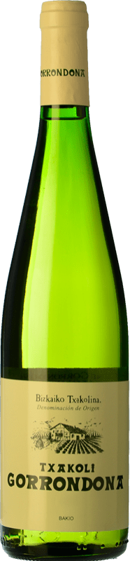 Envoi gratuit | Vin blanc Doniene Gorrondona Txacoli D.O. Bizkaiko Txakolina Pays Basque Espagne Hondarribi Zuri, Hondarribi Zerratia, Follec Blanc 75 cl