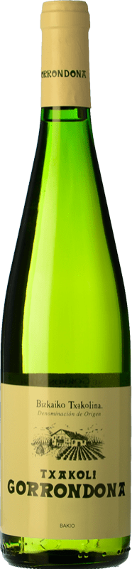 Envio grátis | Vinho Branco Doniene Gorrondona Txacoli D.O. Bizkaiko Txakolina País Basco Espanha Hondarribi Zuri, Hondarribi Zerratia, Follec 75 cl