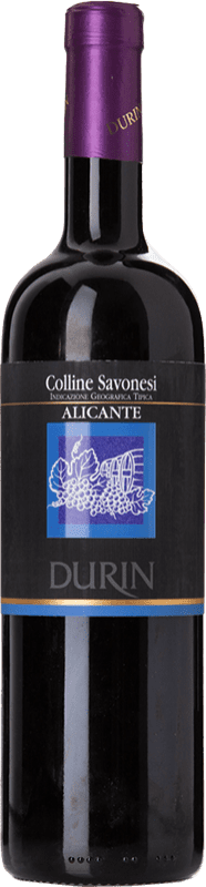 Free Shipping | Red wine Durin Alicante I.G.T. Colline Savonesi Liguria Italy Grenache Tintorera 75 cl