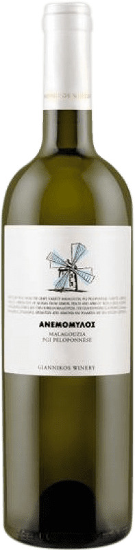Free Shipping | White wine Giannikos Winery Windmill I.G. Peloponeso Peloponeso Greece Malagousia Organic 75 cl