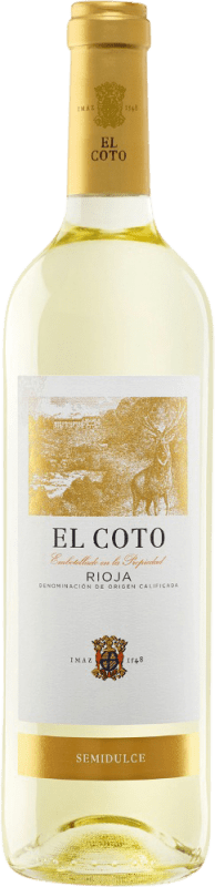 Envoi gratuit | Vin blanc Coto de Rioja Blanco Demi-Sec Demi-Sucré D.O.Ca. Rioja La Rioja Espagne Chardonnay 75 cl