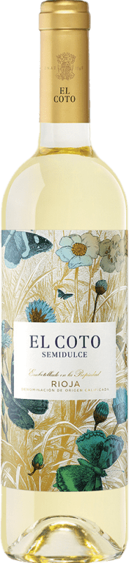 Free Shipping | White Wine Coto de Rioja Semiseco — Semi Dry D.O.Ca. Rioja The Rioja Spain Chardonnay 75 cl