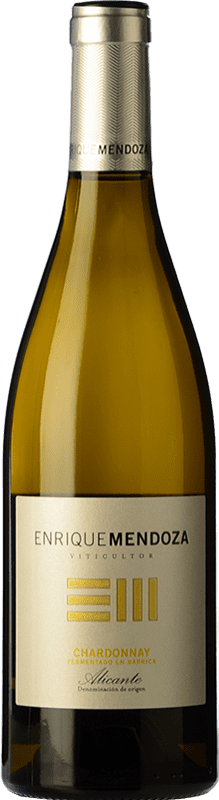 12,95 € | Vin blanc Enrique Mendoza Fermentado en Barrica Crianza D.O. Alicante Communauté valencienne Espagne Chardonnay 75 cl
