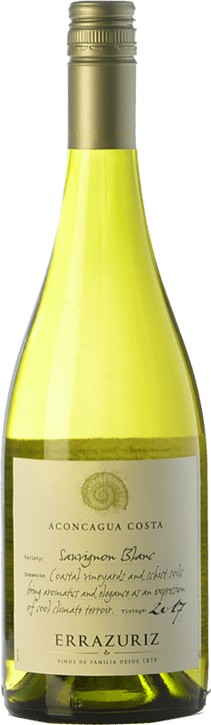 Free Shipping | White wine Viña Errazuriz Aconcagua Costa Aged I.G. Valle del Aconcagua Aconcagua Valley Chile Sauvignon White 75 cl