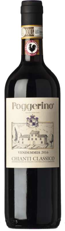 23,95 € | Vino Tinto Poggerino Classico — Clásico D.O.C.G. Chianti Toscana Italia Sangiovese 75 cl