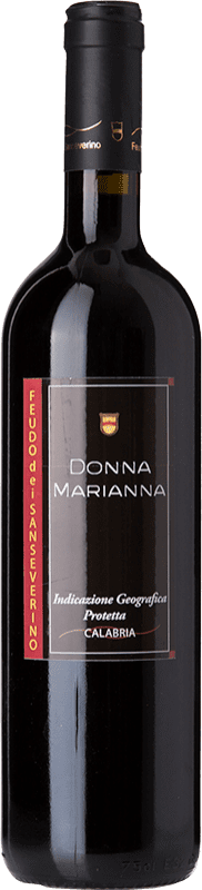 Envío gratis | Vino Tinto Feudo dei Sanseverino Donna Marianna I.G.T. Calabria Calabria Italia Malvasía, Lacrima 75 cl
