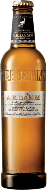 56,95 € | Коробка из 24 единиц Пиво Estrella Damm A.K Испания Бутылка на треть 33 cl