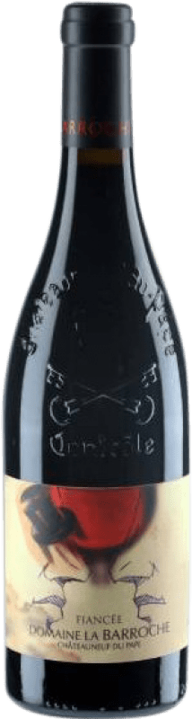 Envio grátis | Vinho tinto Domaine La Barroche Fiancée A.O.C. Châteauneuf-du-Pape Rhône França Syrah, Grenache Tintorera 75 cl