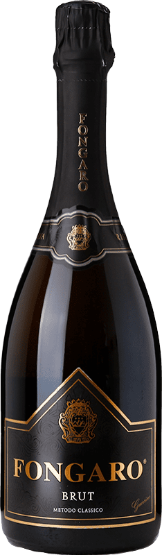 Free Shipping | White sparkling Fongaro Etichetta Nera Brut Reserve D.O.C. Monti Lessini Veneto Italy Durella Organic 75 cl