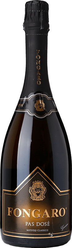 Envoi gratuit | Blanc mousseux Fongaro Pas Dosé Etichetta Nera Brut Nature Réserve D.O.C. Monti Lessini Vénétie Italie Durella 75 cl