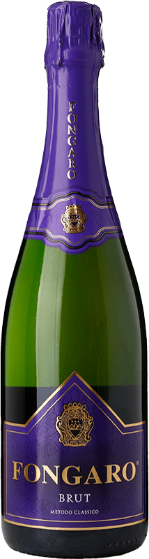 Free Shipping | White sparkling Fongaro Etichetta Viola Brut D.O.C. Monti Lessini Veneto Italy Durella Organic 75 cl