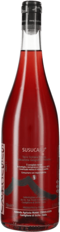 Envío gratis | Vino Rosado Frank Cornelissen Susucaru I.G.T. Terre Siciliane Sicilia Italia Malvasía, Nerello, Inzolia Eco — Ecológico 75 cl