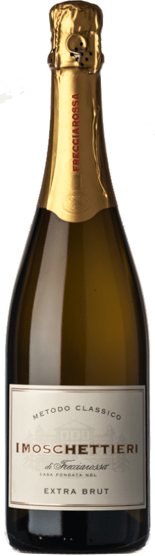 Envío gratis | Espumoso blanco Frecciarossa Metodo Classico Moschettieri Extra Brut I.G.T. Lombardia Lombardia Italia Pinot Negro 75 cl