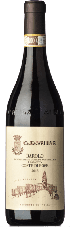 105,95 € Бесплатная доставка | Красное вино G.D. Vajra Coste di Rose D.O.C.G. Barolo