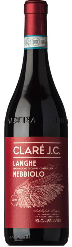 18,95 € | Красное вино G.D. Vajra Claré J.C. D.O.C. Langhe Пьемонте Италия Nebbiolo 75 cl