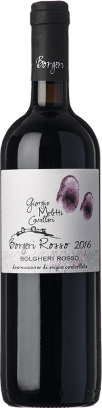16,95 € | Красное вино Giorgio Meletti Cavallari Rosso D.O.C. Bolgheri Тоскана Италия Merlot, Syrah, Cabernet Sauvignon 75 cl
