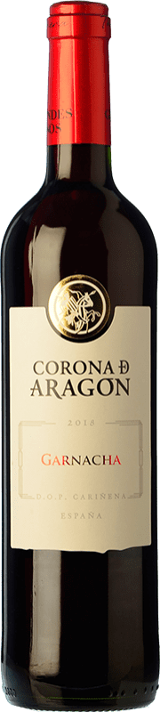 5,95 € Free Shipping | Red wine Grandes Vinos Corona de Aragón Joven D.O. Cariñena Spain Grenache Bottle 75 cl