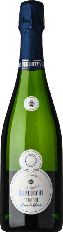 Бесплатная доставка | Белое игристое Berlucchi 61 Blanc de Blancs Природа Брута D.O.C.G. Franciacorta Ломбардии Италия Chardonnay 75 cl