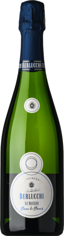 Envio grátis | Espumante Branco Berlucchi 61 Brut Nature — Bruto Natural Blanc de Blancs D.O.C.G. Franciacorta Lombardia Itália Chardonnay 75 cl