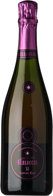 Бесплатная доставка | Розовое игристое Berlucchi 61 Rosé Природа Брута D.O.C.G. Franciacorta Ломбардии Италия Pinot Black 75 cl