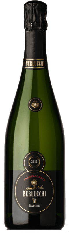 送料無料 | 白スパークリングワイン Berlucchi 61 ブルットの自然 D.O.C.G. Franciacorta ロンバルディア イタリア Pinot Black, Chardonnay 75 cl