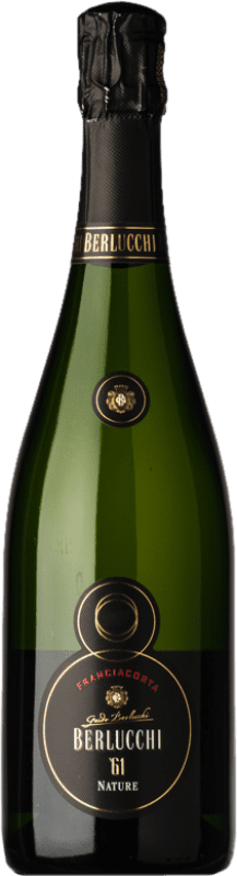 免费送货 | 白起泡酒 Berlucchi 61 Brut Nature D.O.C.G. Franciacorta 伦巴第 意大利 Pinot Black, Chardonnay 75 cl