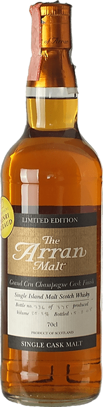 Kostenloser Versand | Whiskey Single Malt Isle Of Arran Champagne Giraud Finish Inseln Großbritannien 70 cl