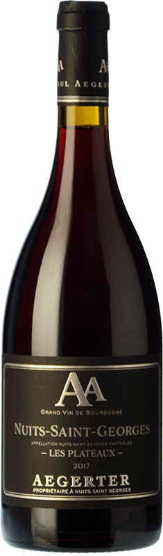 Envio grátis | Vinho tinto Jean-Luc & Paul Aegerter Les Plateaux Carvalho A.O.C. Nuits-Saint-Georges Borgonha França Pinot Preto 75 cl