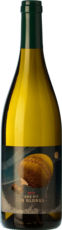 10,95 € Envio grátis | Vinho branco Josep Grau Una Nit en Globus Blanc Crianza D.O. Montsant