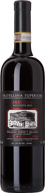 Бесплатная доставка | Красное вино La Castellina Sassella D.O.C.G. Valtellina Superiore Ломбардии Италия Nebbiolo 75 cl