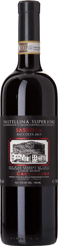 Free Shipping | Red wine La Castellina Sassella D.O.C.G. Valtellina Superiore Lombardia Italy Nebbiolo 75 cl