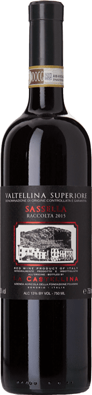 23,95 € Envio grátis | Vinho tinto La Castellina Sassella D.O.C.G. Valtellina Superiore