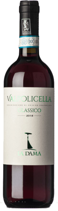 Free Shipping | Red Wine La Dama Classic D.O.C. Valpolicella Veneto Italy Corvina, Rondinella, Corvinone, Molinara 75 cl