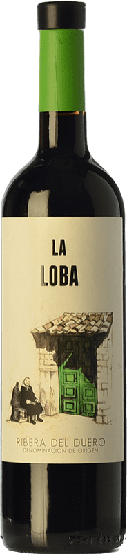 Free Shipping | Red wine La Loba Wines Aged D.O. Ribera del Duero Castilla y León Spain Tempranillo 75 cl