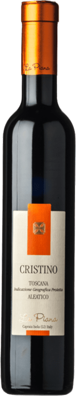 Envio grátis | Vinho doce La Piana Passito Cristino di Capraia I.G.T. Toscana Tuscany Itália Aleático Meia Garrafa 37 cl