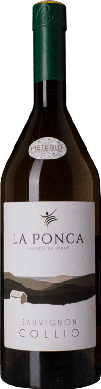 Free Shipping | White wine La Ponca D.O.C. Collio Friuli-Venezia Giulia Italy Sauvignon 75 cl