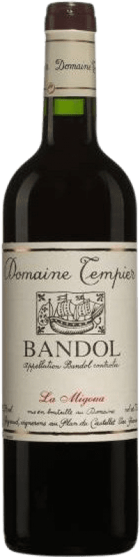 Free Shipping | Red wine Tempier La Migoua A.O.C. Bandol Provence France Syrah, Grenache Tintorera, Mourvèdre, Cinsault 75 cl