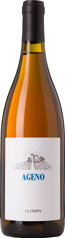 Envio grátis | Vinho branco La Stoppa Ageno I.G.T. Emilia Romagna Emília-Romanha Itália Trebbiano, Ortrugo, Malvasia Branca Biológico 75 cl