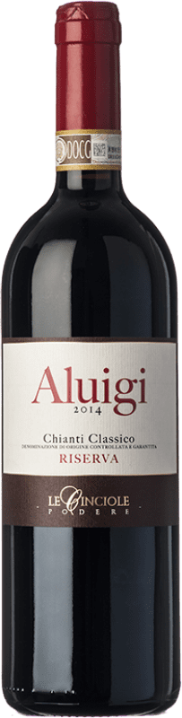 Free Shipping | Red wine Le Cinciole Aluigi Reserve D.O.C.G. Chianti Classico Tuscany Italy Sangiovese Organic 75 cl