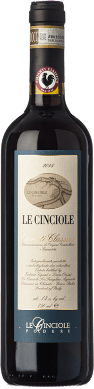 Бесплатная доставка | Красное вино Le Cinciole D.O.C.G. Chianti Classico Тоскана Италия Sangiovese 75 cl