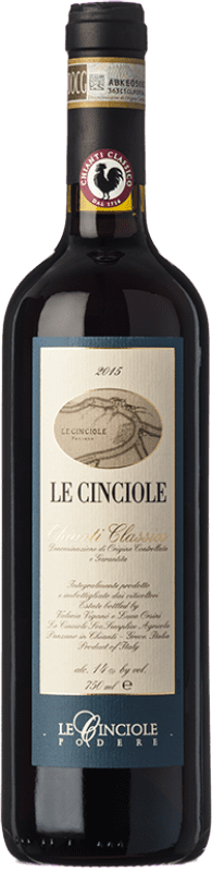 Free Shipping | Red wine Le Cinciole D.O.C.G. Chianti Classico Tuscany Italy Sangiovese Organic 75 cl