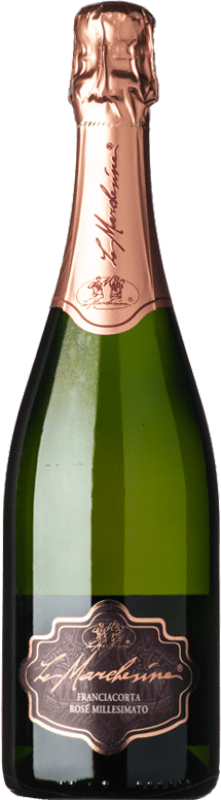 Envio grátis | Espumante rosé Le Marchesine Rosé Brut D.O.C.G. Franciacorta Lombardia Itália Pinot Preto, Chardonnay 75 cl